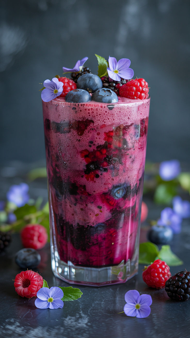 9 Smoothies That Feel Light but Satisfying - Berry Oat Breeze