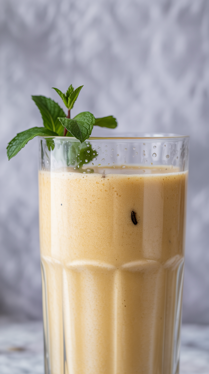 Creamy Vanilla Smoothie That Feels Like Dessert - vanilla smoothie glass