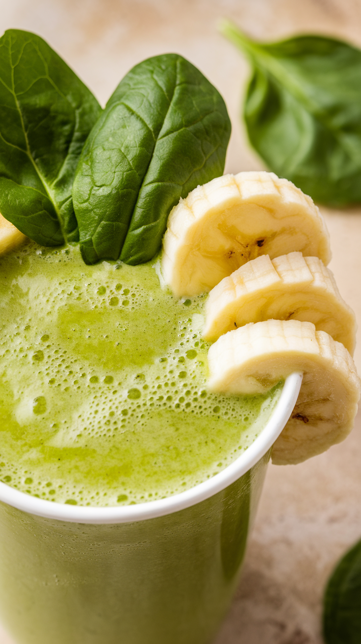 Green Smoothie for People Who Hate Green Smoothies - spinach banana smoothie