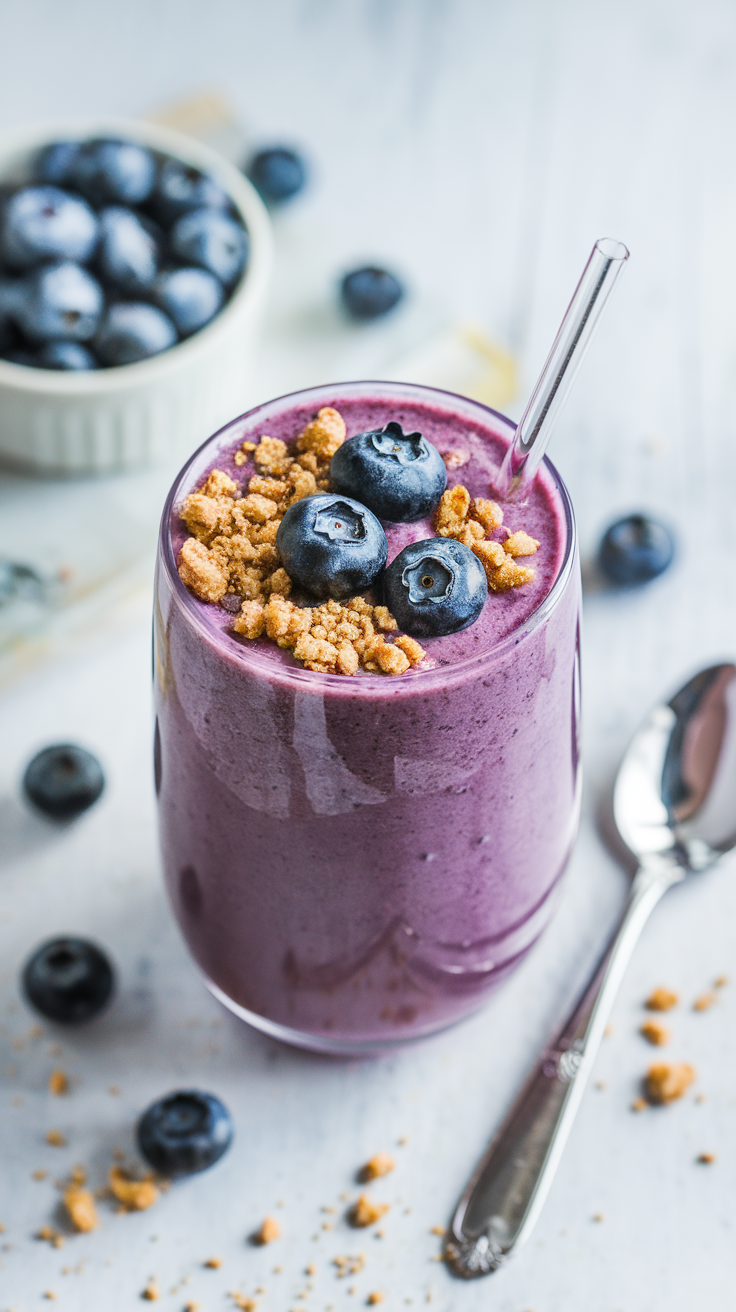 9 Smoothies That Feel Like Dessert (But Aren’t) - Blueberry Muffin, Minus the Crumbs Everywhere