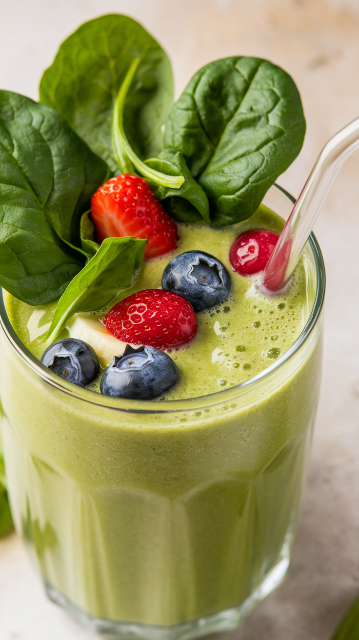 Spinach Smoothie That Tastes Surprisingly Sweet - spinach fruit smoothie