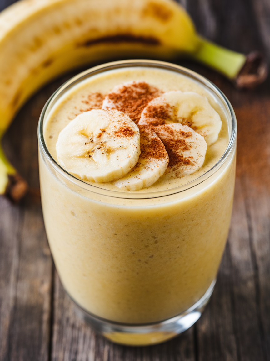 Banana Smoothie That’s Creamy Every Time - banana smoothie glass