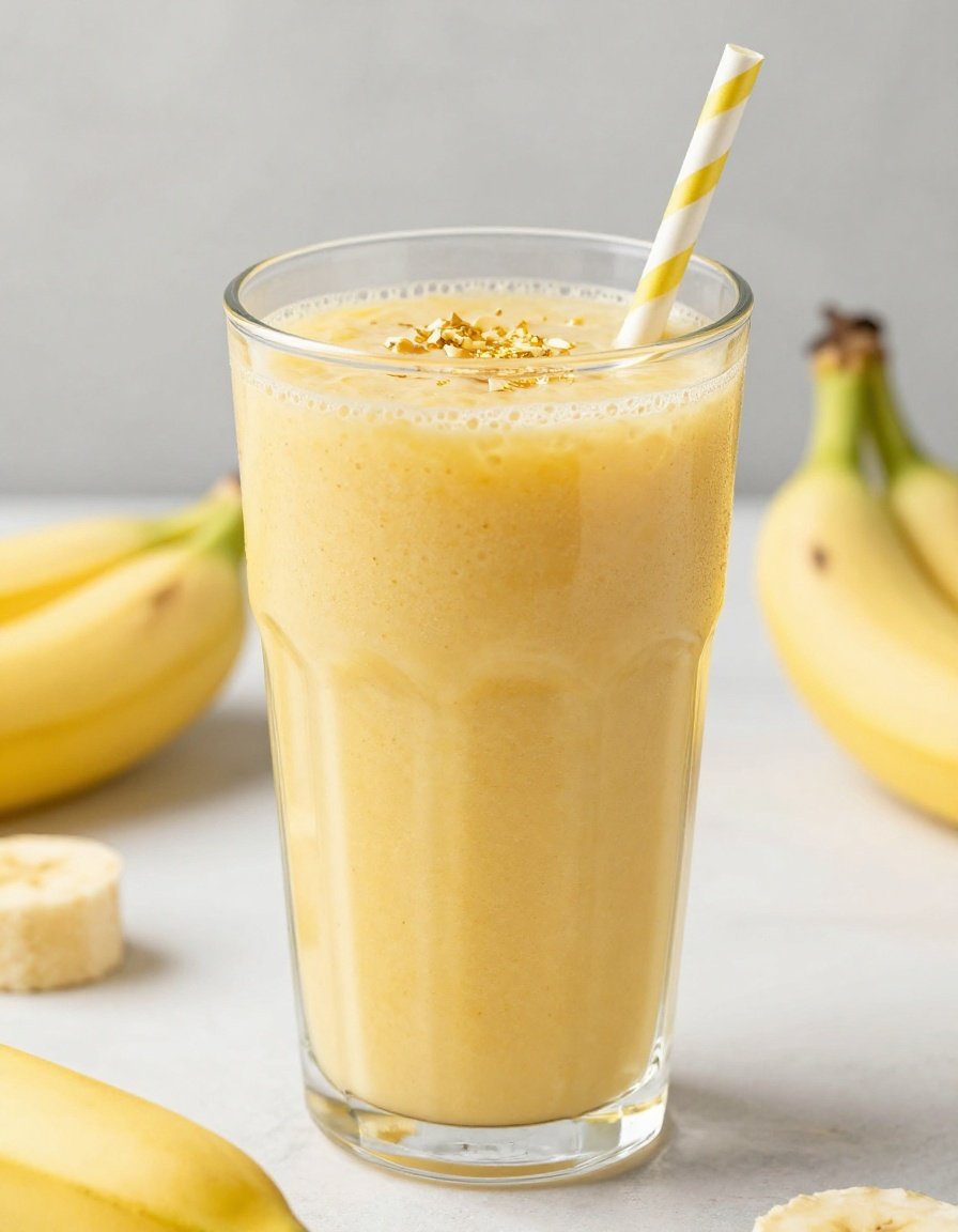 Banana Smoothie That’s Creamy Every Time - banana smoothie glass