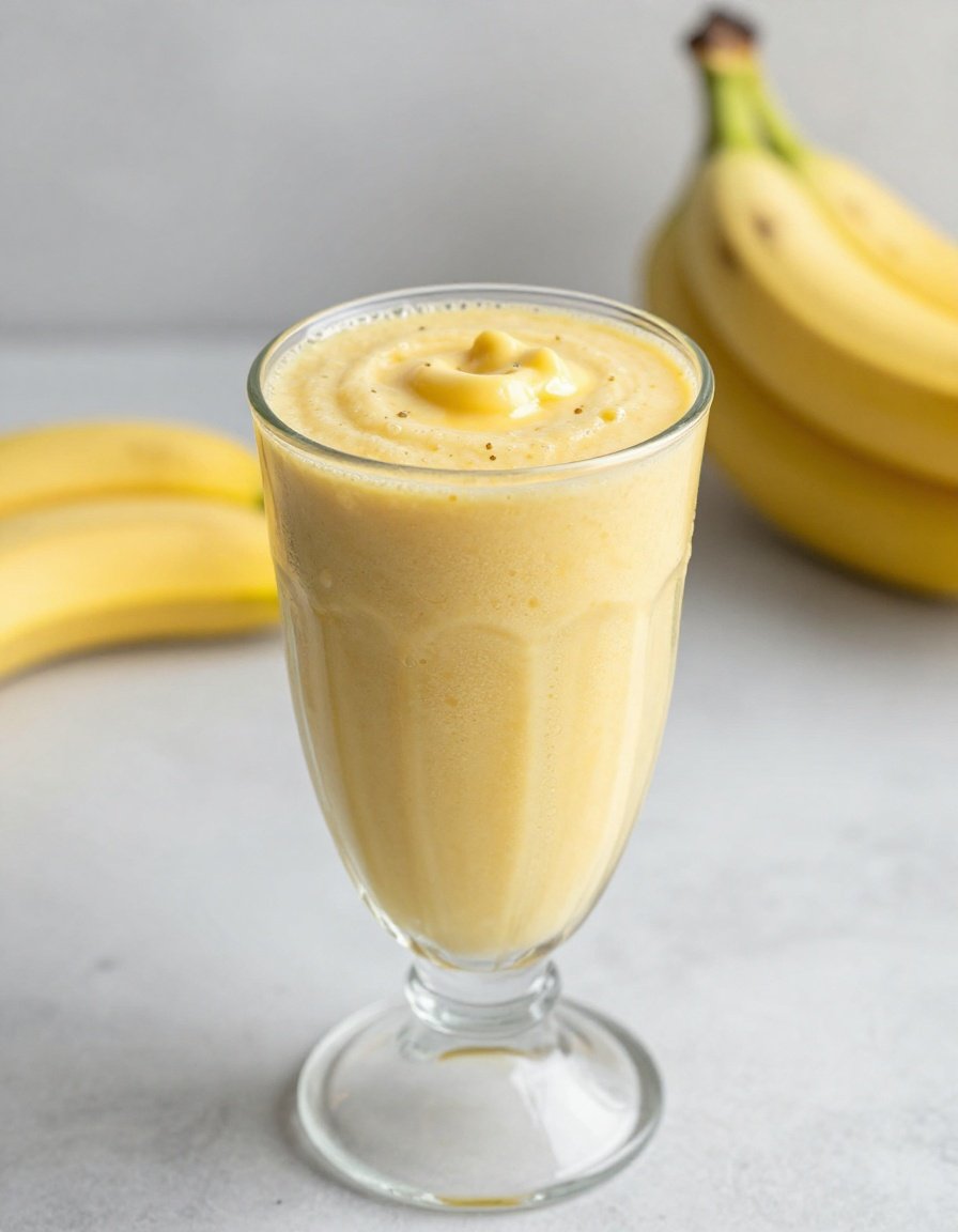 Banana Smoothie That’s Creamy Every Time - banana smoothie glass