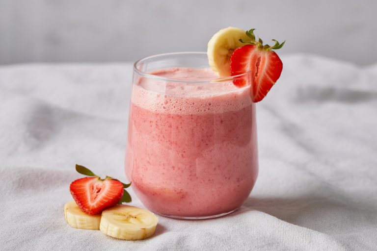 Best Smoothie for When You Want Something Sweet - strawberry banana smoothie