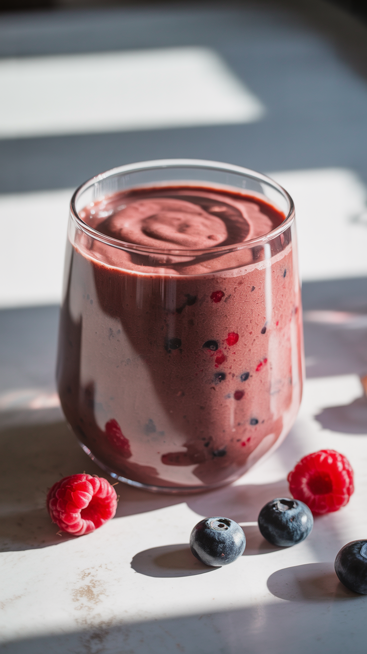 Smoothie That Tastes Better Than Expected - chocolate berry smoothie