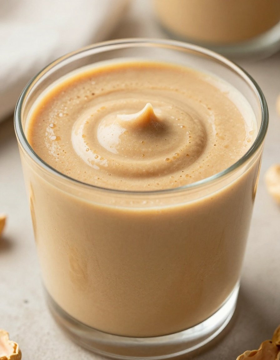 High-protein Workout Smoothie With Peanut Butter - peanut butter smoothie blender