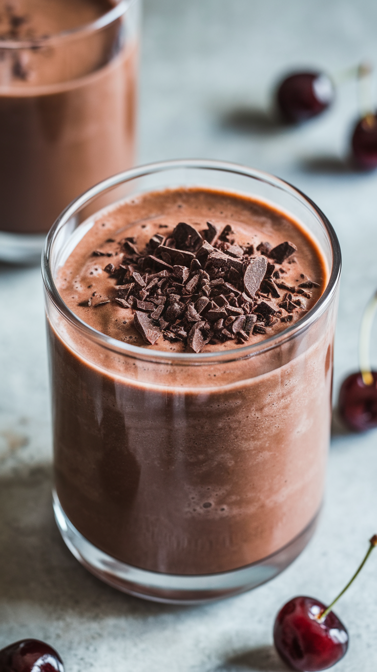 10 Detox Smoothies That Actually Taste Good - The Chocolate Cherry Clean-ish Treat