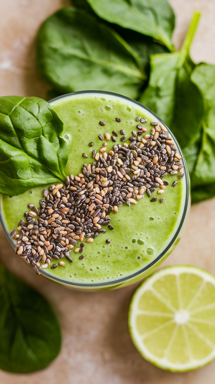 Spinach Smoothie That Tastes Surprisingly Sweet - spinach fruit smoothie