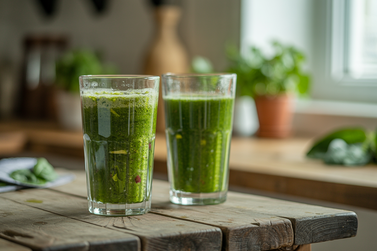 7 Smoothies That Made Me Like Greens - green smoothie glasses