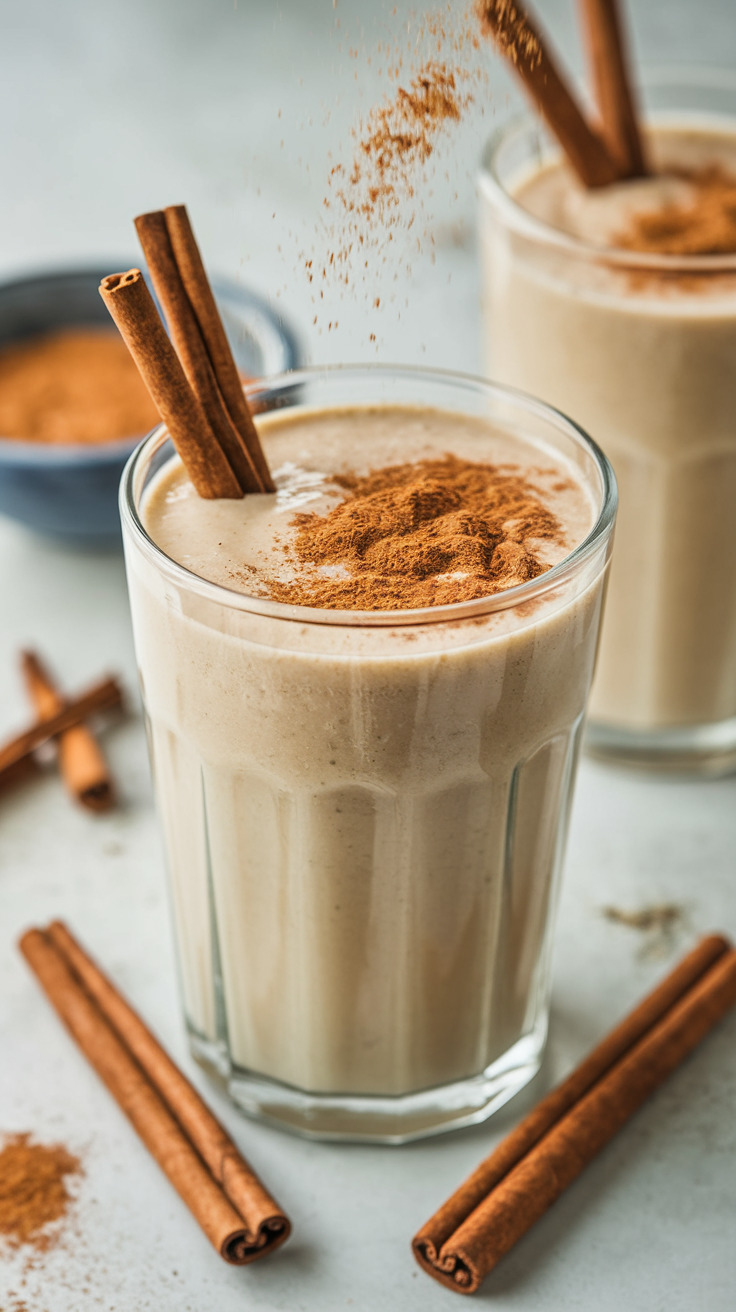 8 Smoothies That Keep You Full for Hours - Cottage Cheese Cinnamon Roll Smoothie