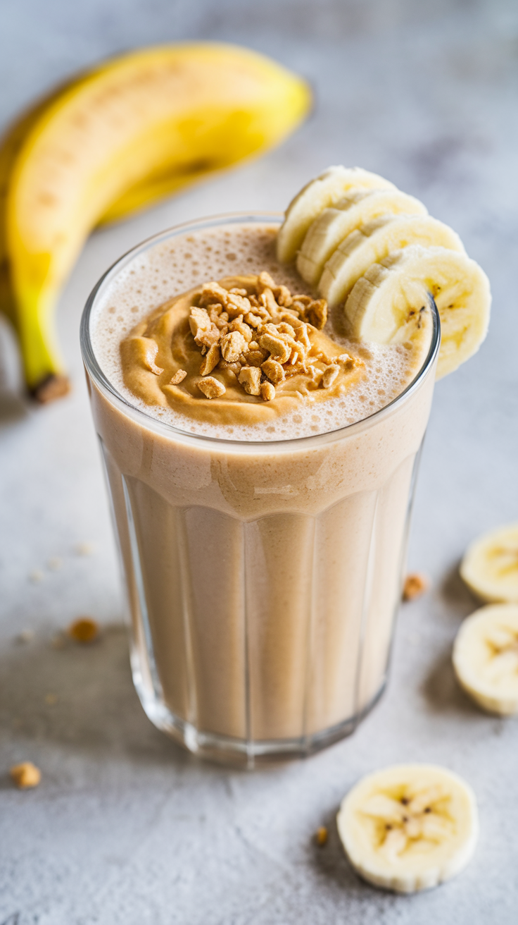8 Smoothies That Keep You Full for Hours - Peanut Butter Banana Power Blend