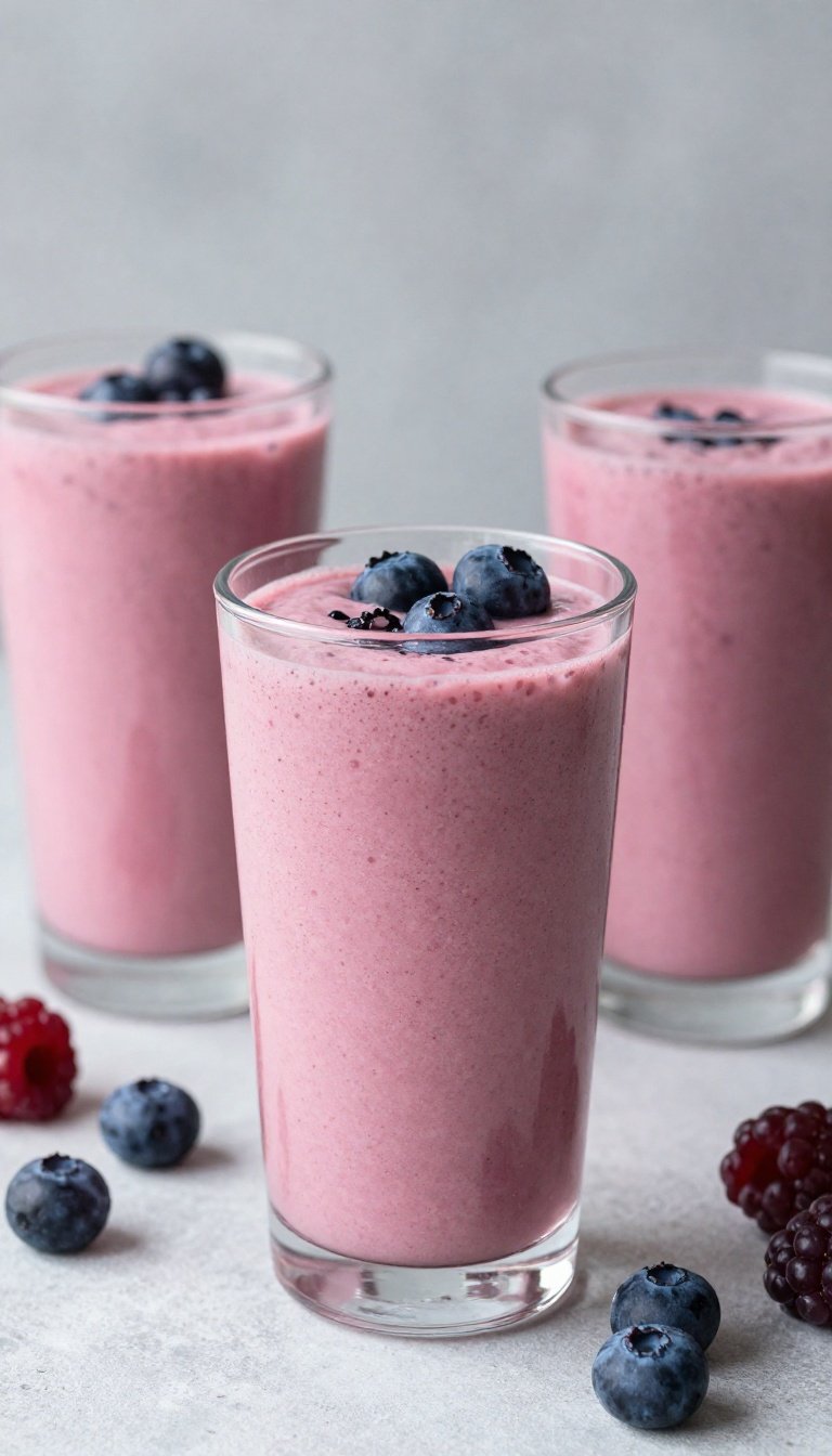 10 Easy Smoothies for Busy Mornings - Berry Busy Morning Blend