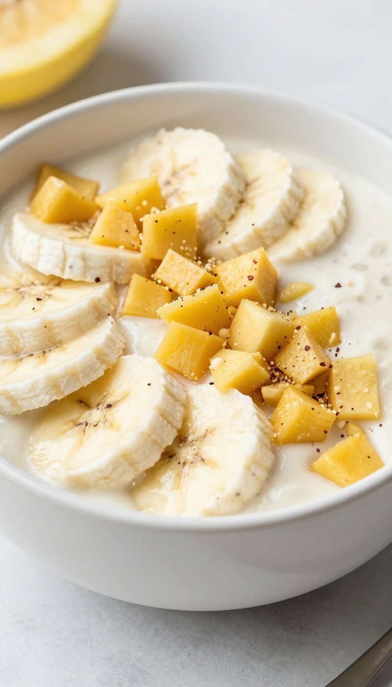 Creamy Banana Smoothie Bowl That Just Works - smoothie bowl banana topping