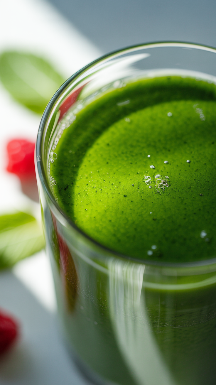 Best Smoothie for a Flat Stomach Feeling - smoothie glass