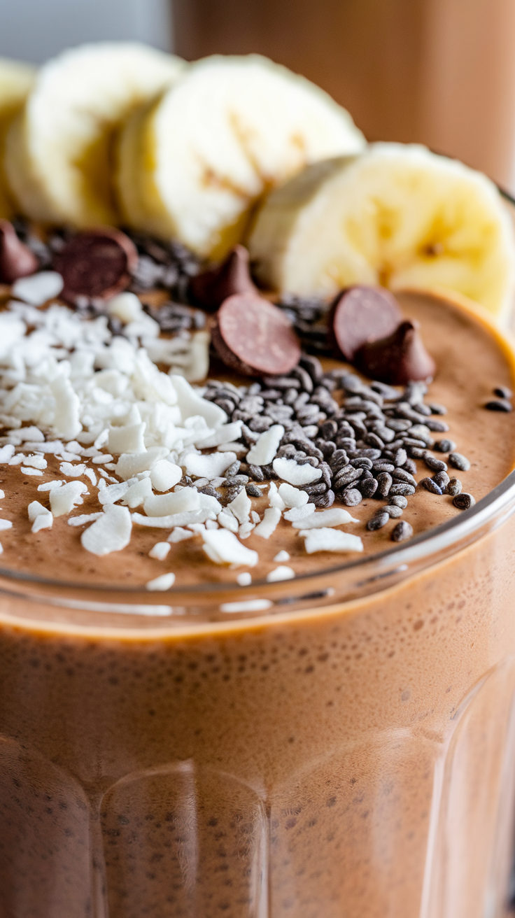 Chocolate Banana Smoothie That’s Rich and Smooth - chocolate banana smoothie
