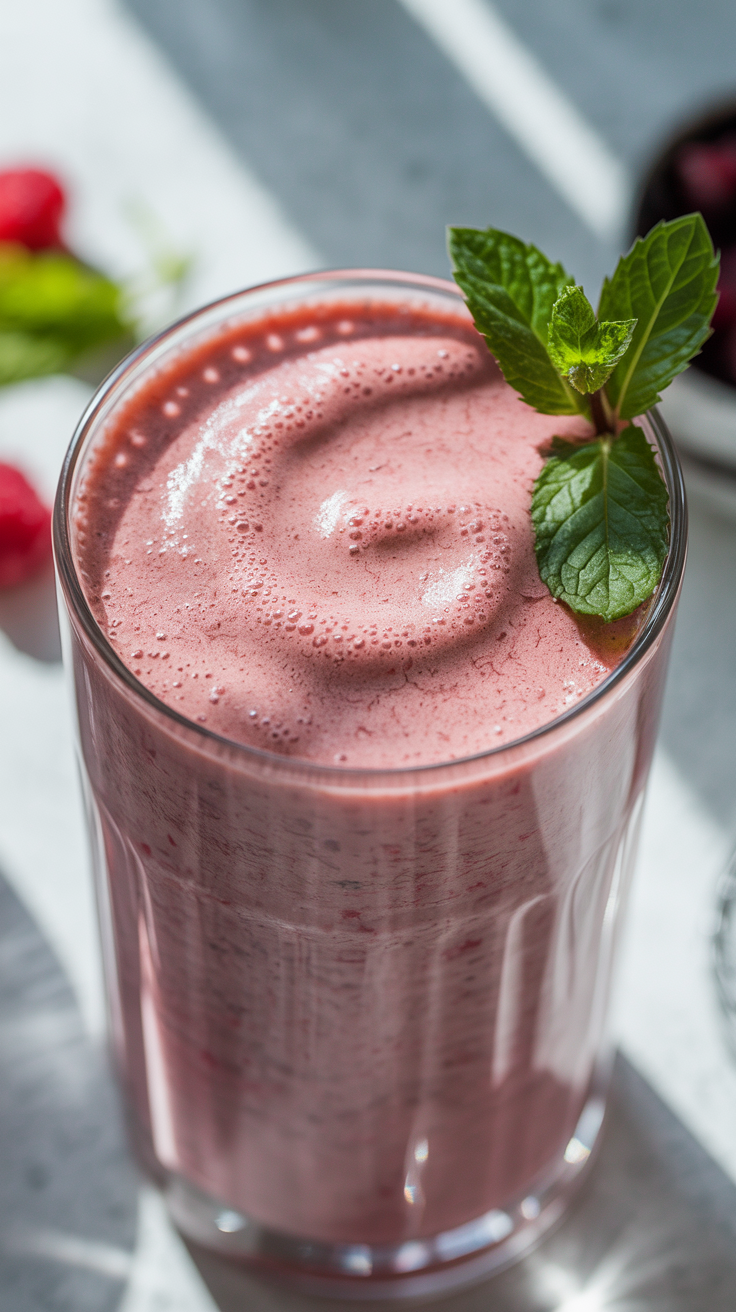 Smoothie for When You Have Nothing in the Fridge - smoothie with frozen fruit