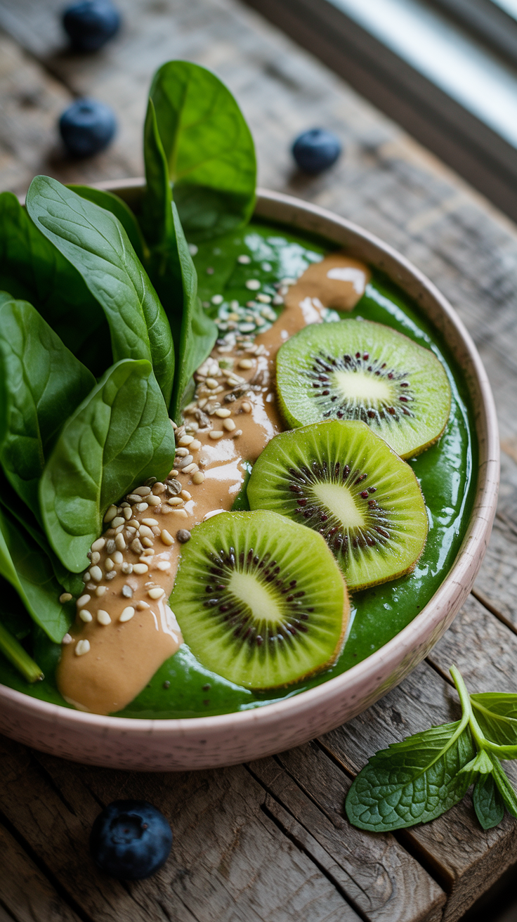 Green Smoothie Bowl That’s Surprisingly Good - green smoothie bowl