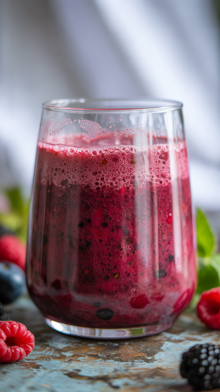 Easy Smoothie You Can Make Every Day - berry smoothie blender