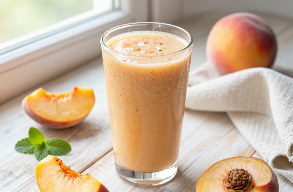 Peach Smoothie Recipe for Spring Brunch (Soft, Creamy, Dessert-Like) – Sip & Swoon!