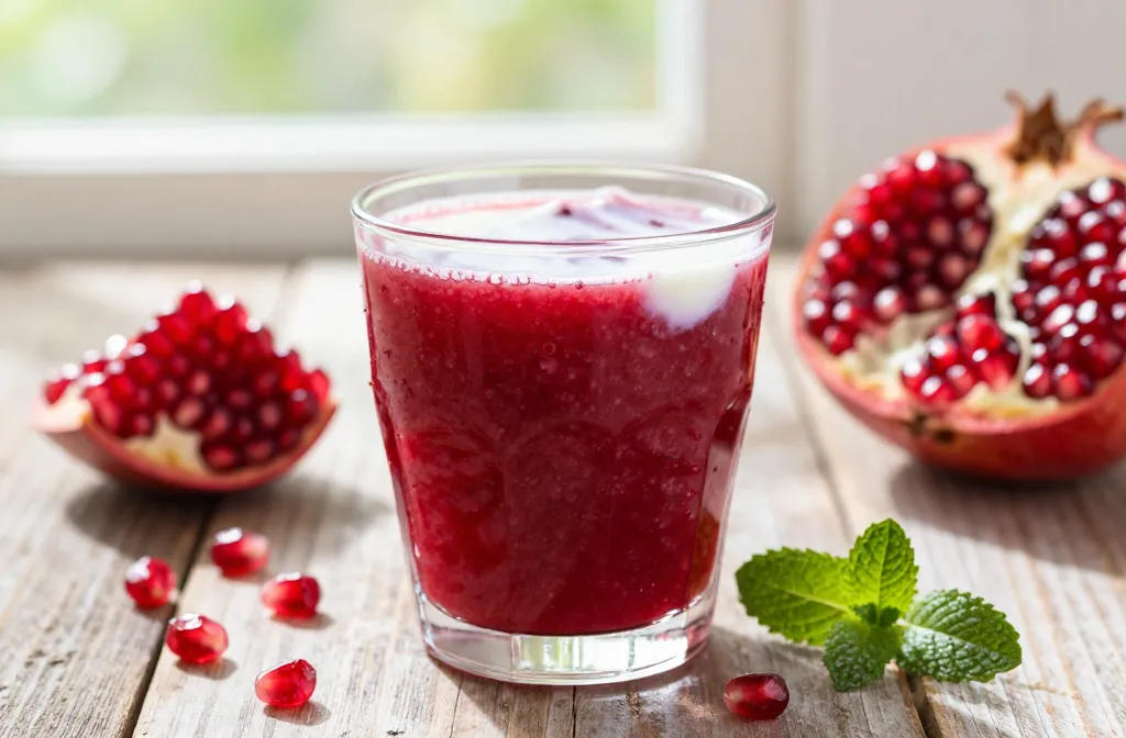 5-Minute Pomegranate Smoothie Recipe (Ruby Red, Bright, Refreshing)