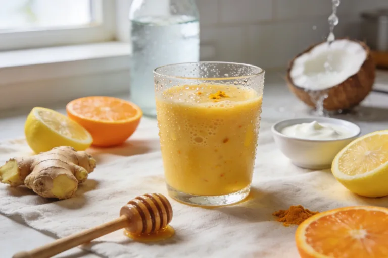 Wake Up Happy Immunity Smoothie Recipe (Citrus + Ginger Style, Bright and Zingy)