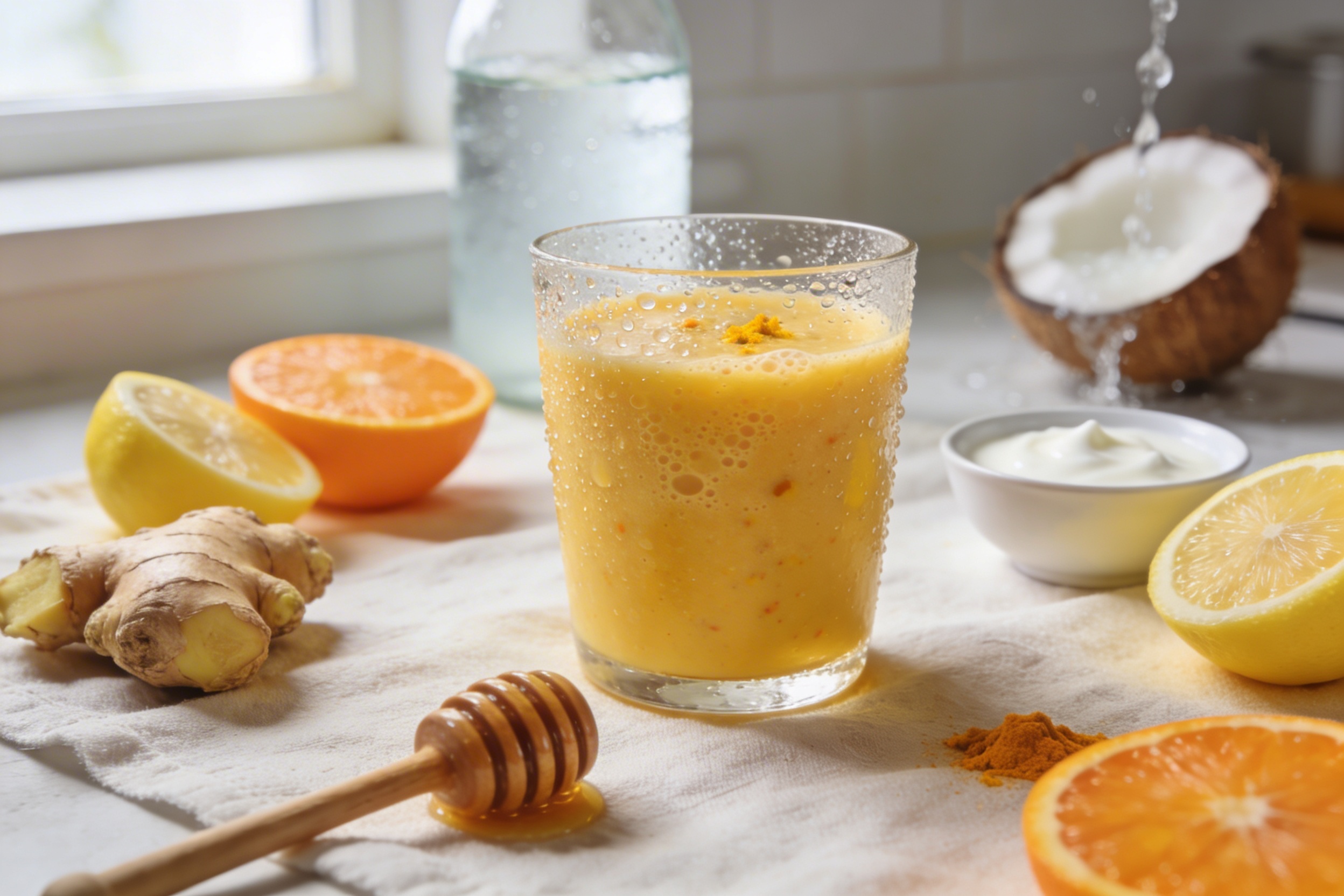 Wake Up Happy Immunity Smoothie Recipe (Citrus + Ginger Style, Bright and Zingy)