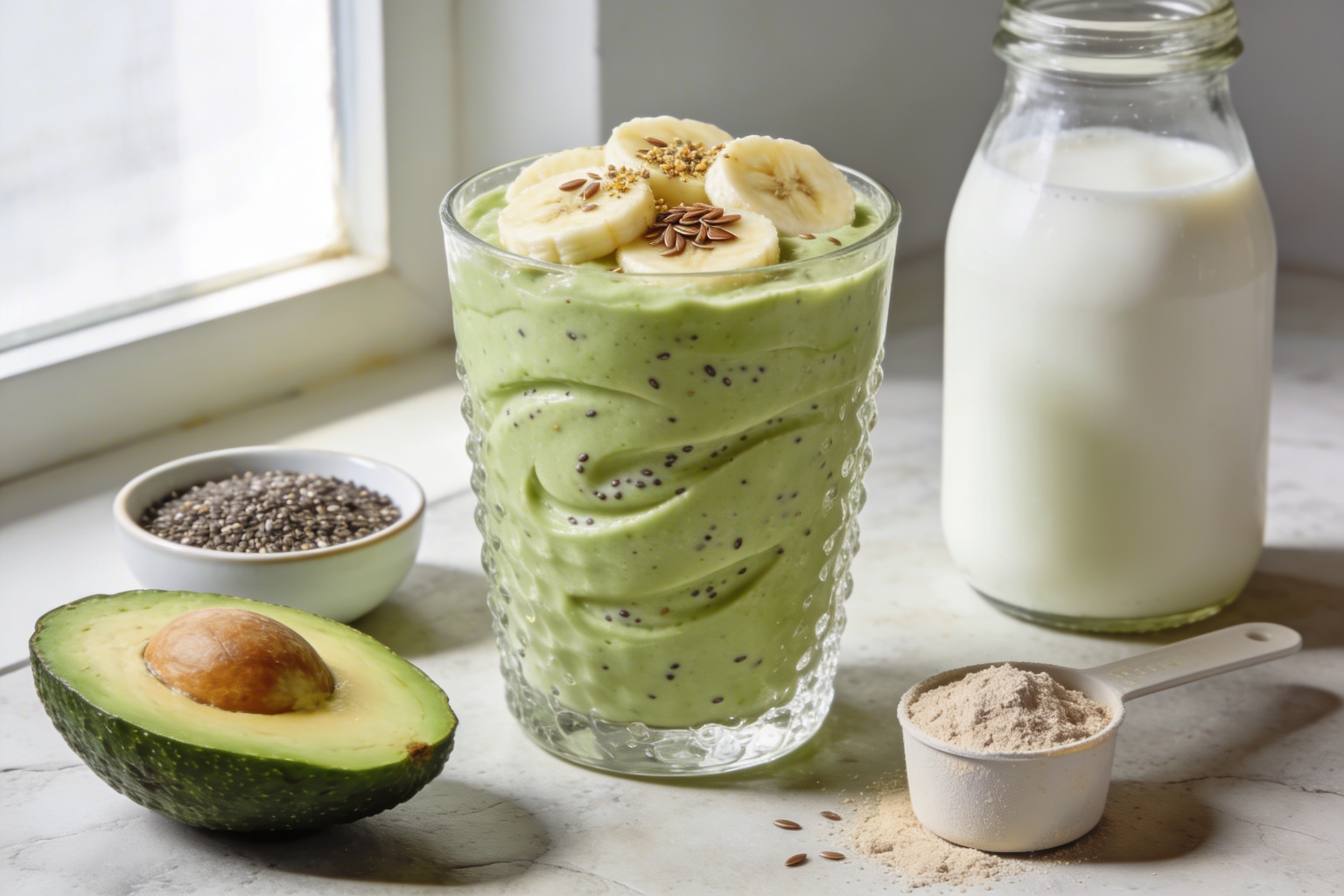 Sip Smarter: Avocado Protein Smoothie Recipe (Ultra Creamy, High-Protein, Filling)