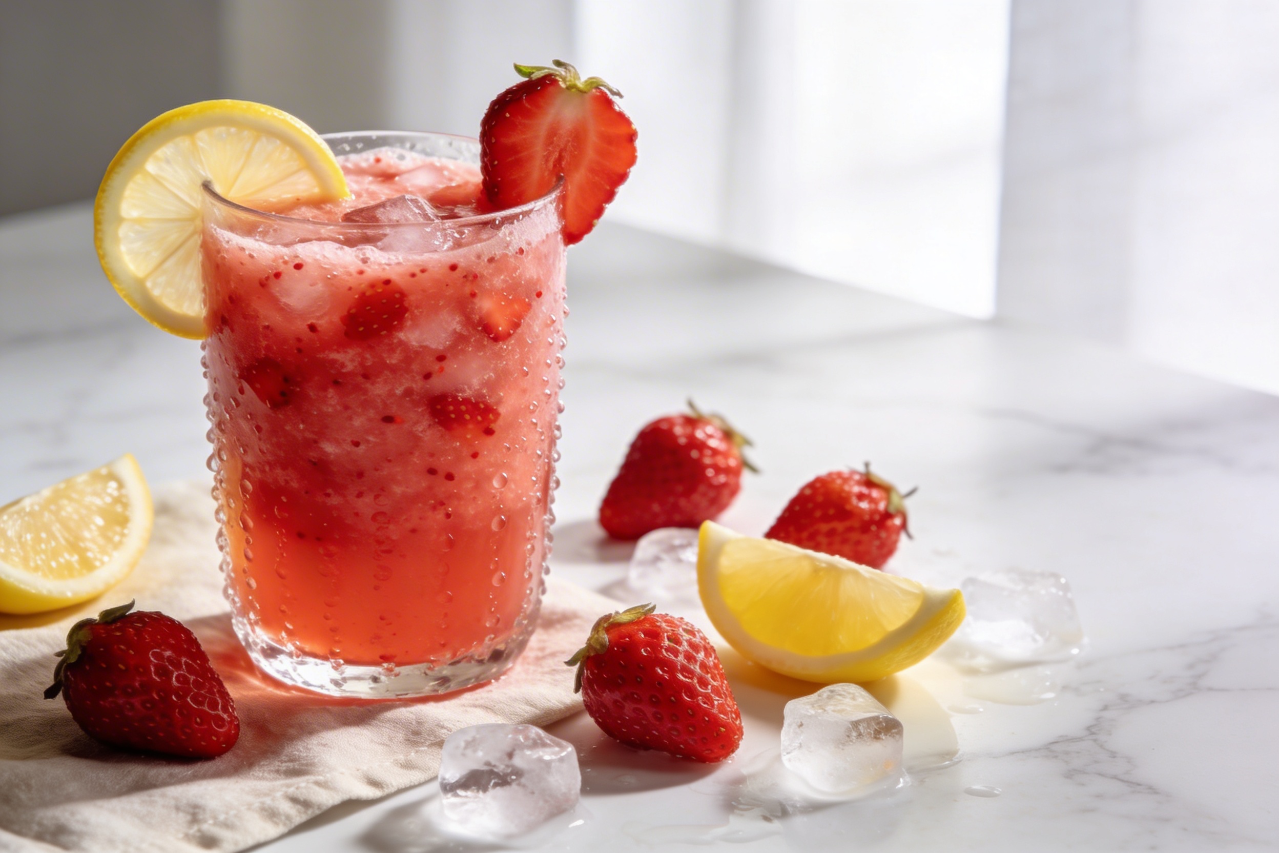 Craveable Strawberry Lemonade Smoothie Recipe (Tangy, Sweet, Icy-Smooth)