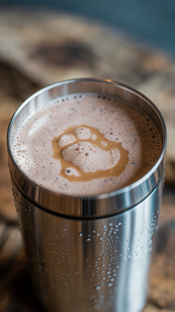 Best Smoothie for Busy Mornings - smoothie in blender