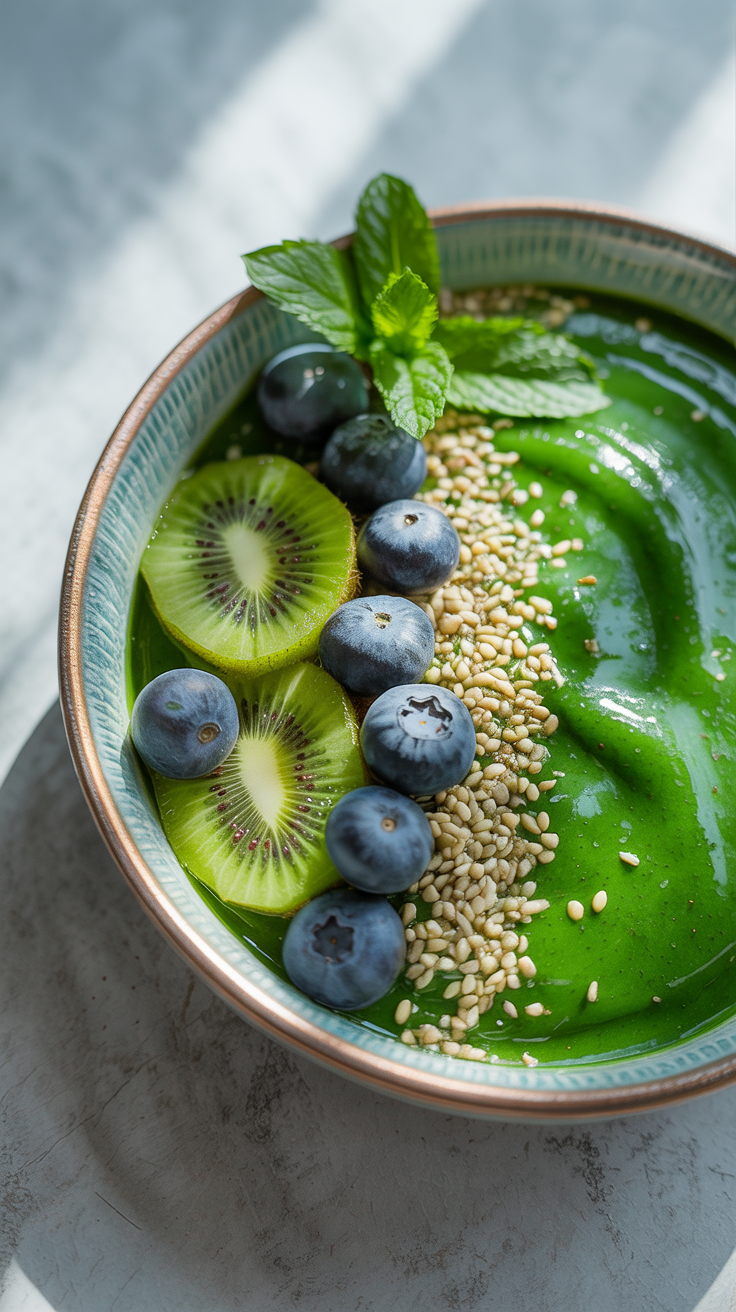 Green Smoothie Bowl That’s Surprisingly Good - green smoothie bowl