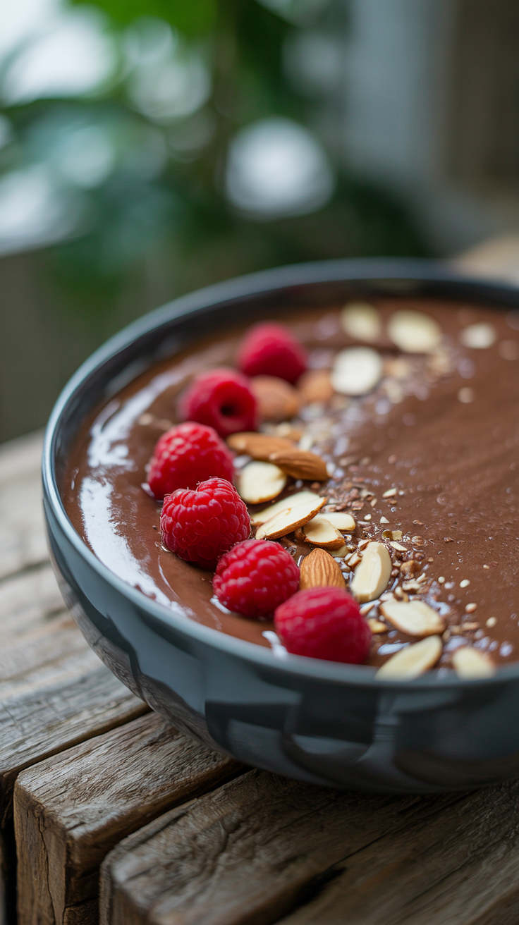 Chocolate Smoothie Bowl That Feels Like Dessert - chocolate smoothie bowl