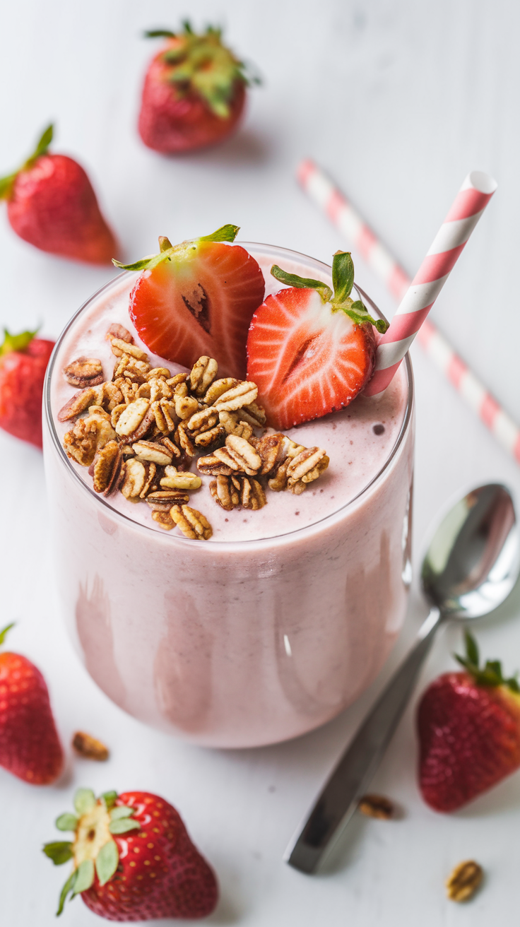 10 High Protein Smoothies That Actually Taste Good - Strawberry Cheesecake Without the Drama