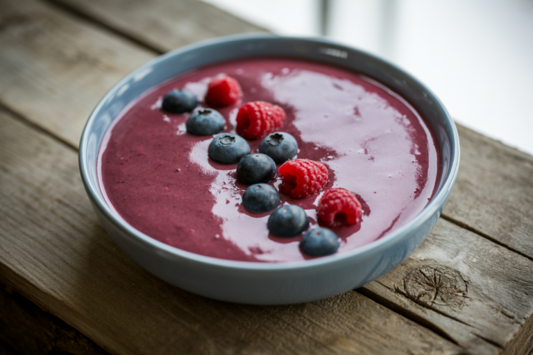 Thick Berry Smoothie Bowl That Actually Holds Toppings - berry smoothie bowl