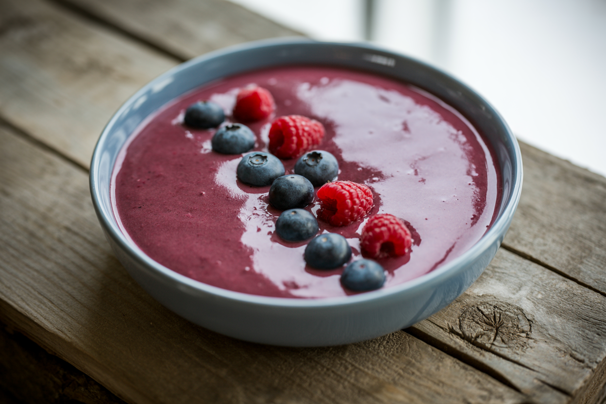 Thick Berry Smoothie Bowl That Actually Holds Toppings - berry smoothie bowl