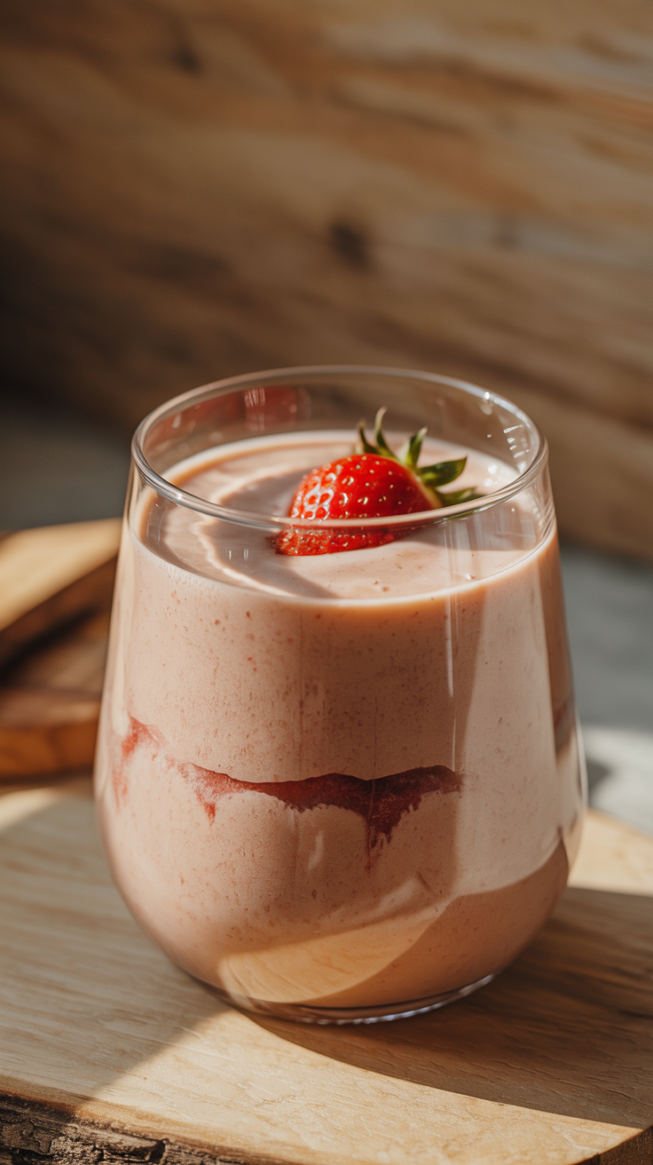 Smoothie That Tastes Like Ice Cream - smoothie in glass