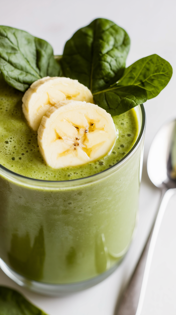 Banana Spinach Smoothie That Just Works - banana spinach smoothie
