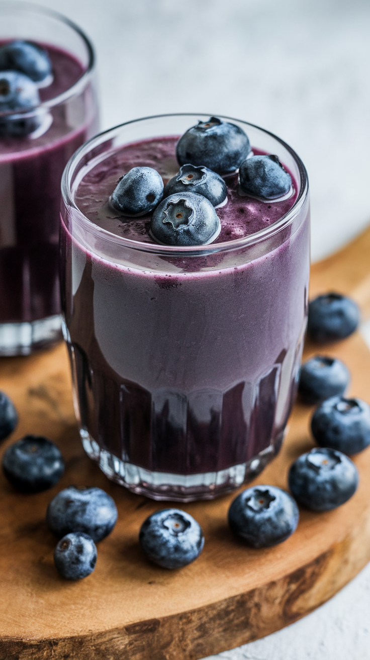 7 Anti-Inflammatory Smoothies - Cocoa Blueberry Power Sipper