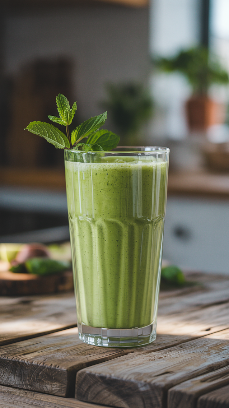 7 Anti-Inflammatory Smoothies - Creamy Avocado Kiwi Kick