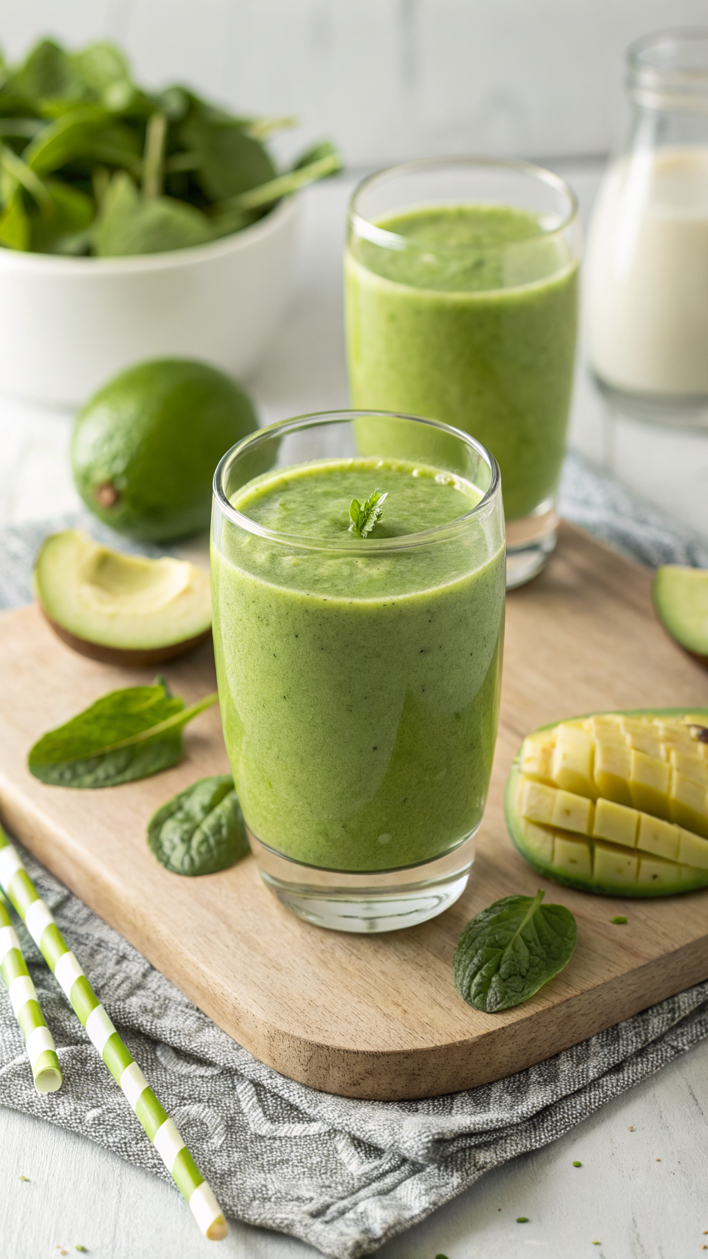 7 Diet Smoothies - Loss Weight With The Smoothie Recipes - The Green Wake-Up Blend