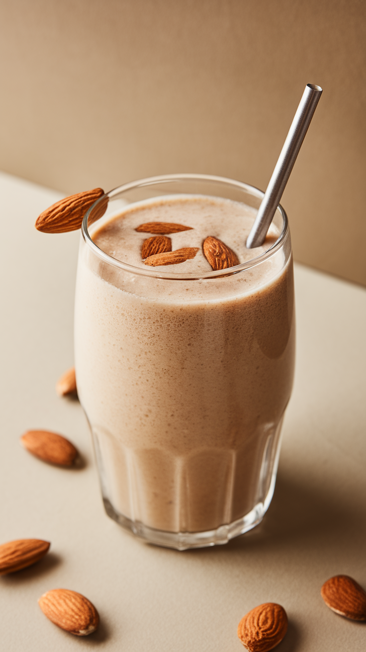 Almond Smoothie That Feels Light but Still Satisfying - almond smoothie blender