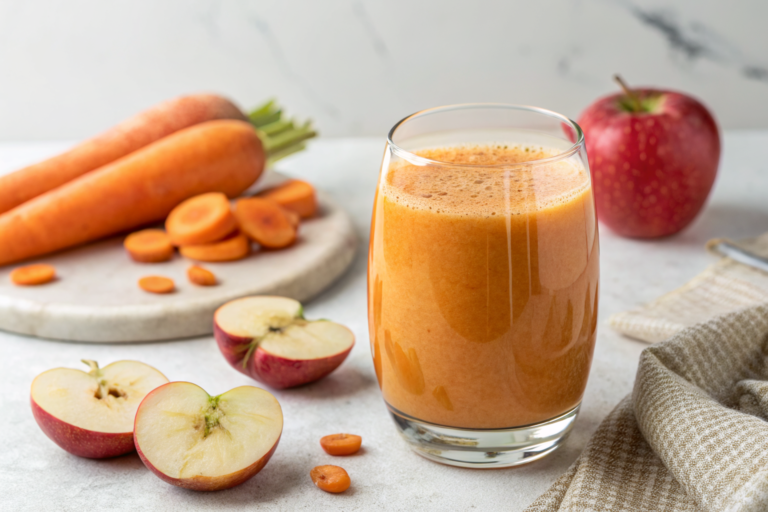 Apple Carrot Juice Recipe That’s Simple, Classic, and So Good - apple carrot juice glass