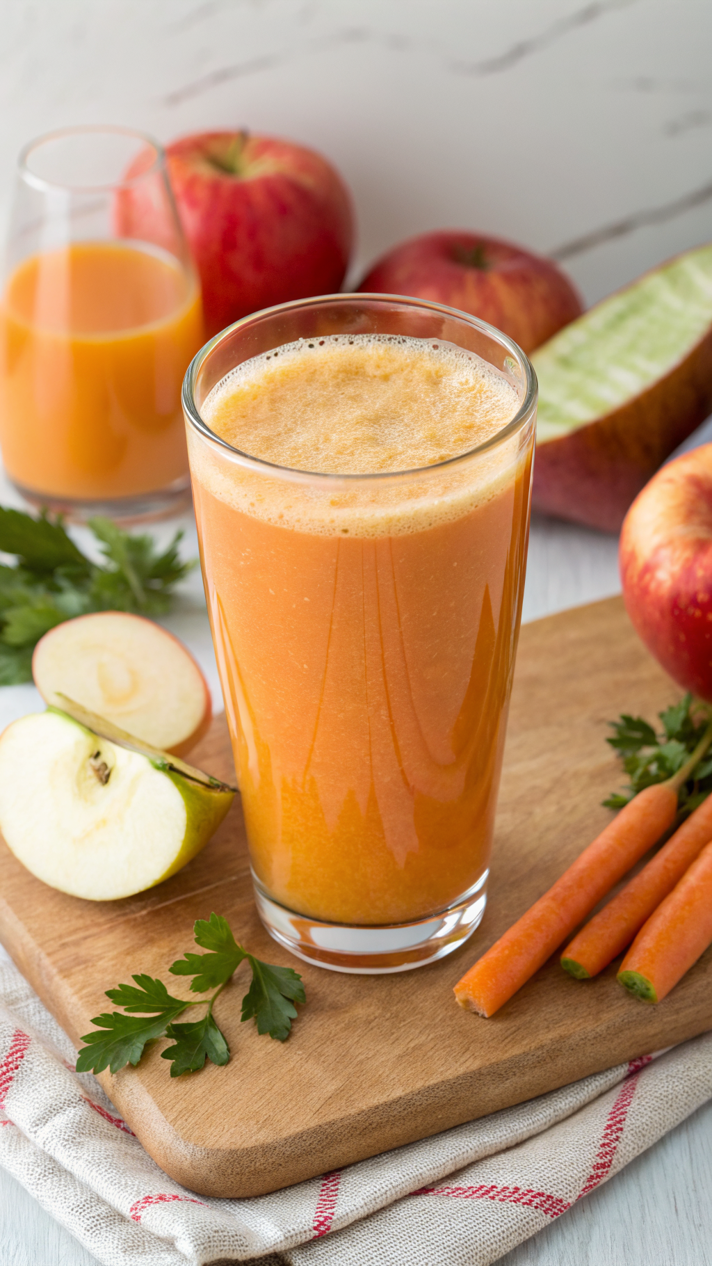 Apple Carrot Juice Recipe That’s Simple, Classic, and So Good - apple carrot juice glass