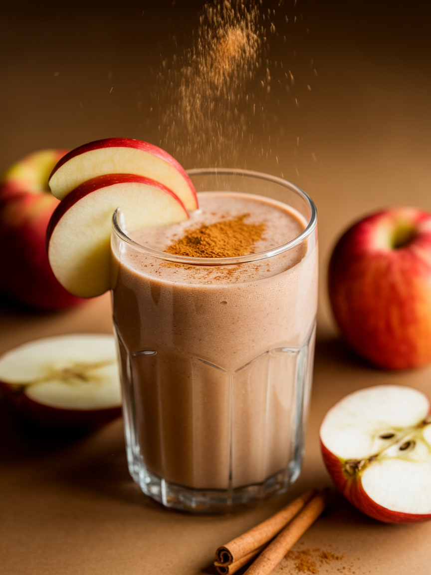 Apple Cinnamon Breakfast Smoothie That Tastes Like Apple Pie - apple cinnamon smoothie blender