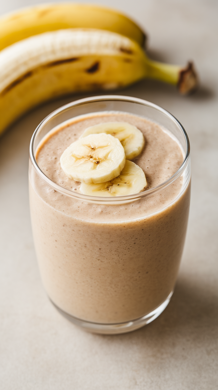 Banana Oat Smoothie That Feels Like a Real Breakfast - banana oat smoothie blender
