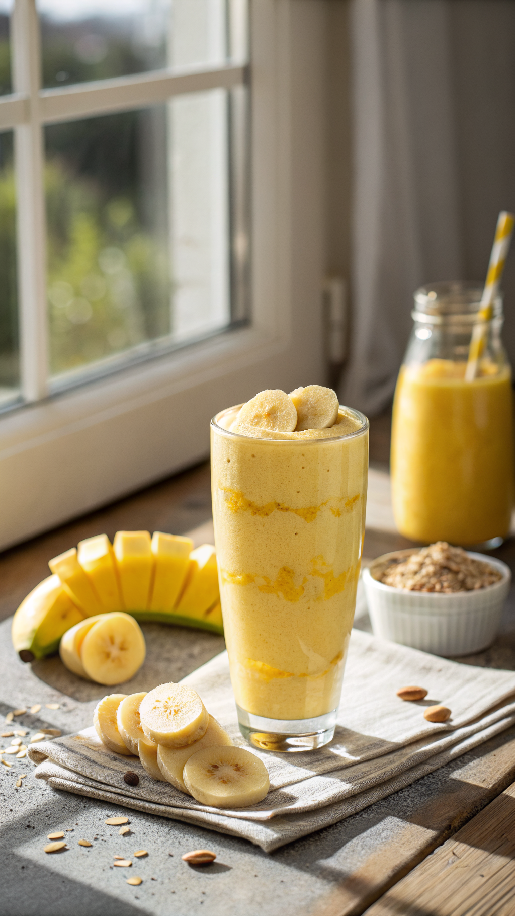 Banana Protein Smoothie Recipe for the Easiest High-Protein Breakfast - banana protein smoothie