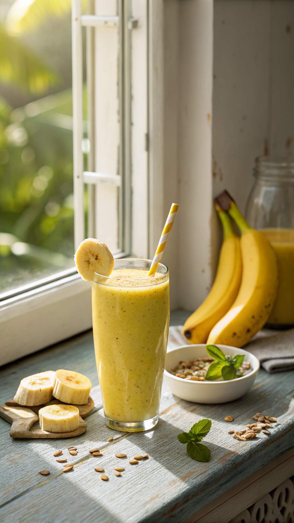 Banana Protein Smoothie Recipe for the Easiest High-Protein Breakfast - banana protein smoothie