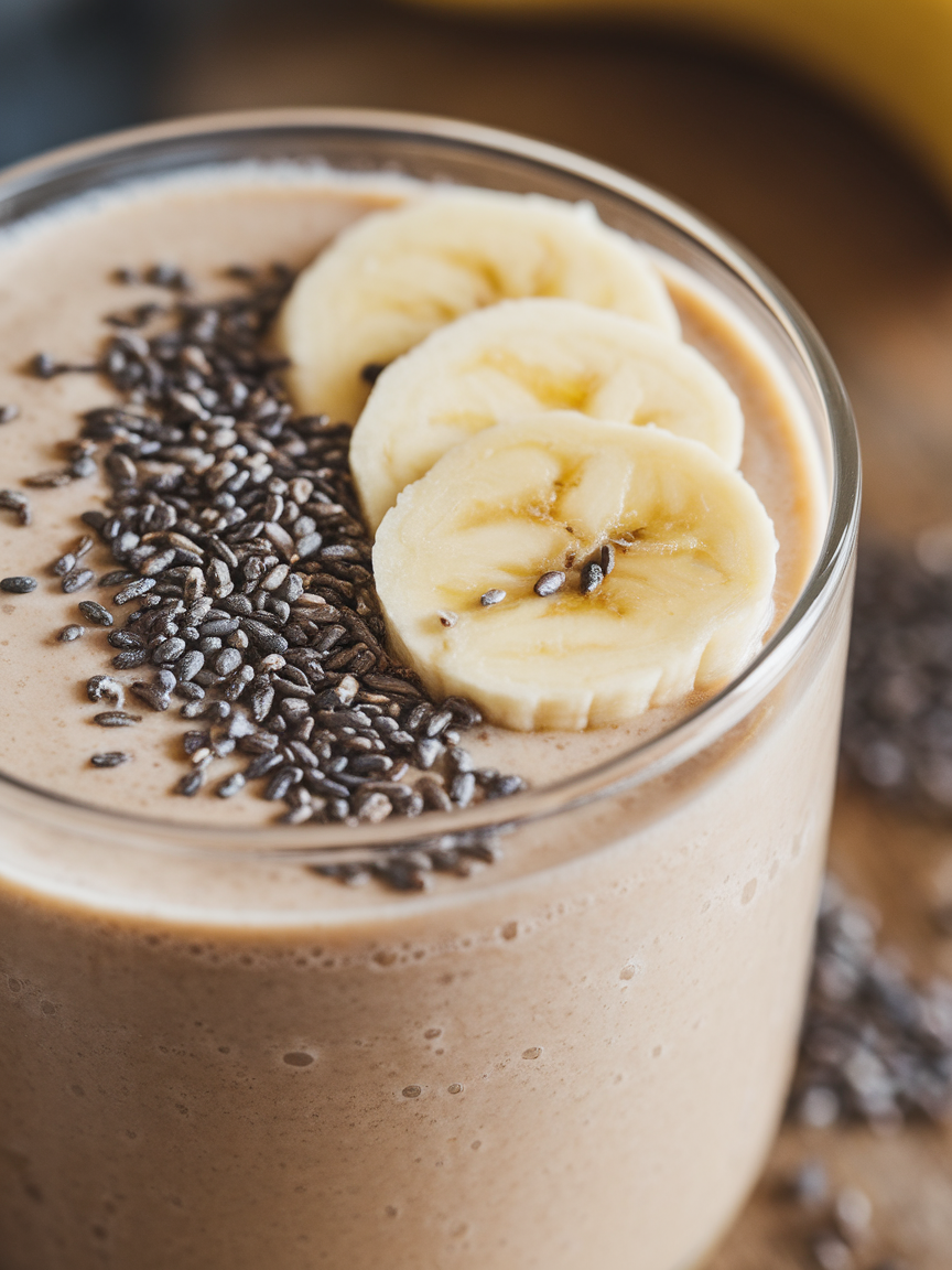 Banana Tahini Date Smoothie That Tastes Like a Healthy Milkshake - banana tahini date smoothie