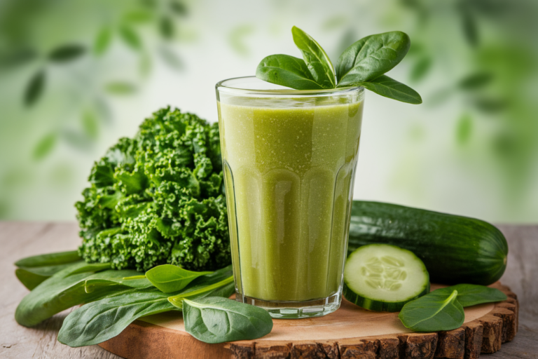 Beginner Green Smoothie That Feels Easy From the First Sip - green smoothie glass