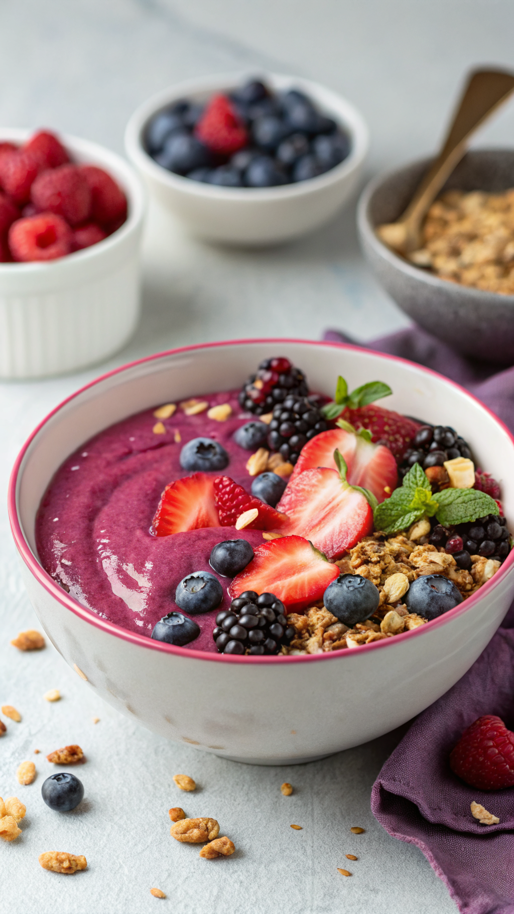 Berry Smoothie Bowl That Feels Fresh and Satisfying - berry smoothie bowl
